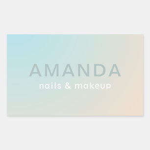 Sticker Rectangulaire Design moderne dans un style minimaliste
