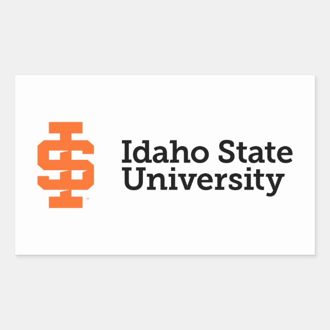 Sticker Rectangulaire Design officiel du logo de l'Université d'État d'I (Devant)