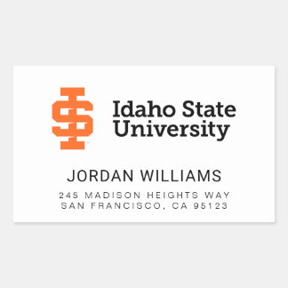 Sticker Rectangulaire Design officiel du logo de l'Université d'État d'I
