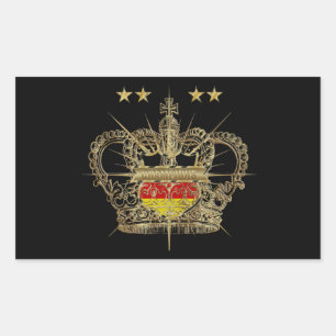 Sticker Rectangulaire Deutschland Vier Sterne Weltmeister Allemagne Socc