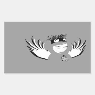 Sticker Rectangulaire dévotion condamnée : ange perdu