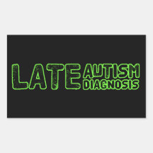 Diagnostic tardif de l'autisme Noir et vert