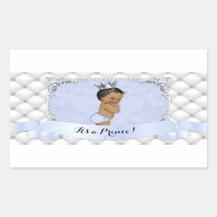 Sticker Rectangulaire Diamants Bleus de Prince d'Amérique Africaine