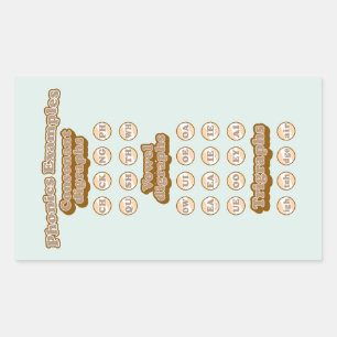 Sticker Rectangulaire Digraphes, Trigraphes Apprendre La Phonique Anglai