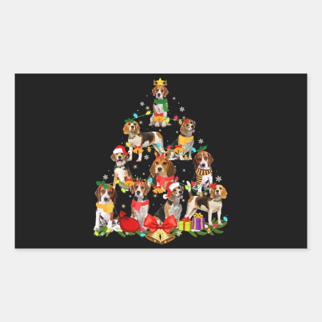 Sticker Rectangulaire Dog Lover (Devant)