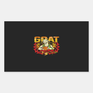 Sticker Rectangulaire Don de chèvre de basket-ball
