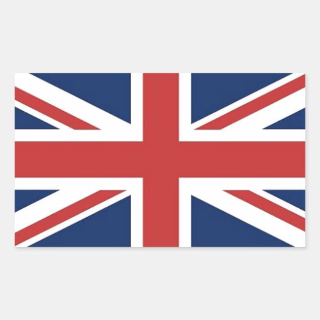Sticker Rectangulaire Drapeau (Devant)