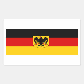 Sticker Rectangulaire Drapeau allemand
