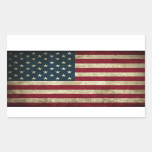 Sticker Rectangulaire Drapeau américain