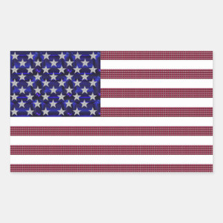 Sticker Rectangulaire Drapeau américain