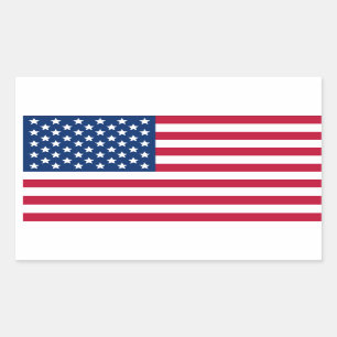Sticker Rectangulaire Drapeau américain