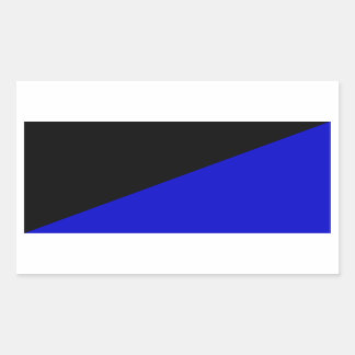 Sticker Rectangulaire Drapeau Anarcho-Transhumaniste