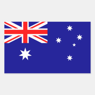 Sticker Rectangulaire Drapeau australien