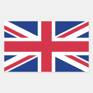 Sticker Rectangulaire Drapeau britannique, Drapeau du Royaume-Uni
