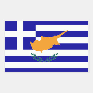Sticker Rectangulaire Drapeau chypriote grec