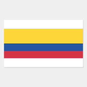 Sticker Rectangulaire Drapeau Colombie
