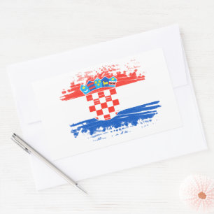 Sticker Rectangulaire Drapeau croate