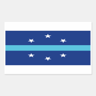 Sticker Rectangulaire Drapeau d'Anaheim, Californie