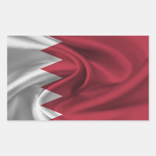 Sticker Rectangulaire Drapeau de Bahreïn
