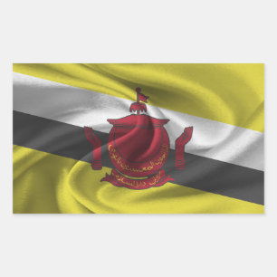 Sticker Rectangulaire Drapeau de Brunei
