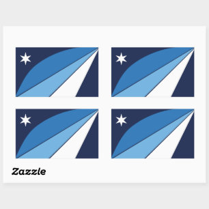 Sticker Rectangulaire Drapeau de Columbia, Caroline du Sud