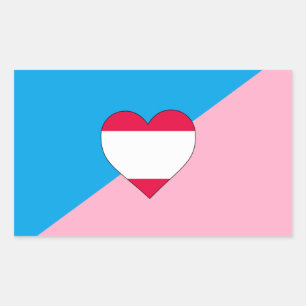 Sticker Rectangulaire Drapeau de fierté de jeu d'âge