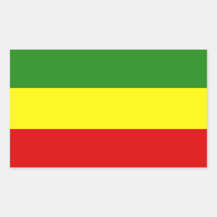 Sticker Rectangulaire Drapeau de fierté de Rastafarian
