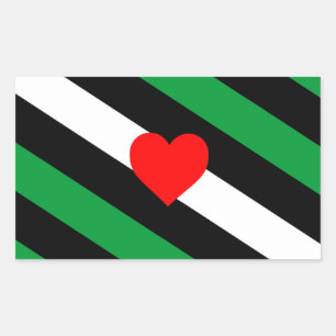 Sticker Rectangulaire Drapeau de fierté Leather Boi