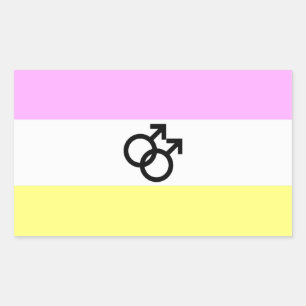 Sticker Rectangulaire Drapeau de fierté Twink