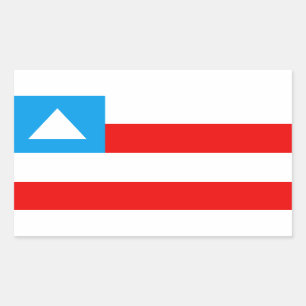 Sticker Rectangulaire Drapeau de la Bahia Brésil