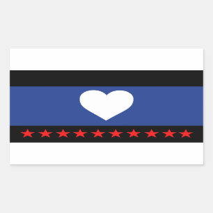 Sticker Rectangulaire Drapeau de la Fierté du pied