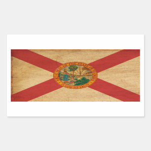 Sticker Rectangulaire Drapeau de la Floride