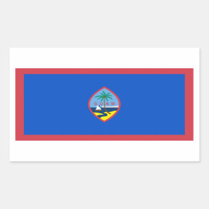 Sticker Rectangulaire Drapeau de la Guam