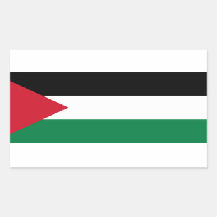 Sticker Rectangulaire Drapeau de la Palestine