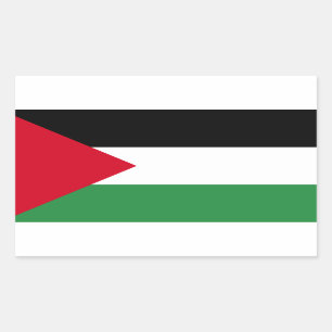Sticker Rectangulaire Drapeau de la Palestine