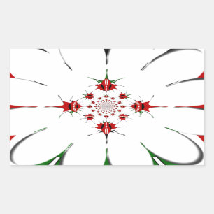Sticker Rectangulaire Drapeau de la République du Kenya du Bouclier Kale