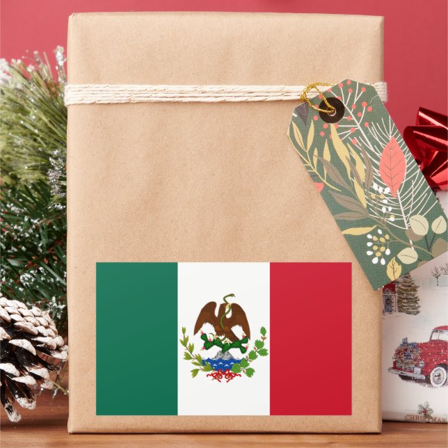 Sticker Rectangulaire Drapeau de la République mexicaine : 1824-1835, Pè (vacances)