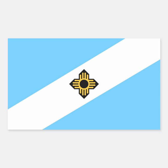 Sticker Rectangulaire Drapeau de la ville de Madison Pays de l'Amérique  (Devant)