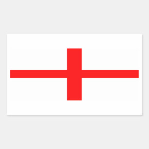 Sticker Rectangulaire Drapeau de l'Angleterre de St George