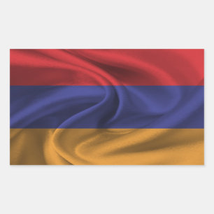 Sticker Rectangulaire Drapeau de l'Arménie