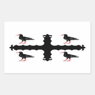 Sticker Rectangulaire Drapeau de l'autocollant rectangulaire Flintshire