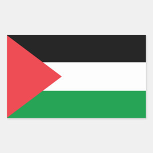 Sticker Rectangulaire Drapeau de l'État de Palestine