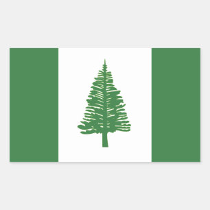 Sticker Rectangulaire Drapeau de l'Île Norfolk
