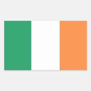 Sticker Rectangulaire Drapeau de l'Irlande