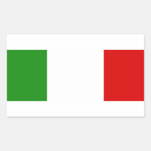 Sticker Rectangulaire Drapeau de l'Italie