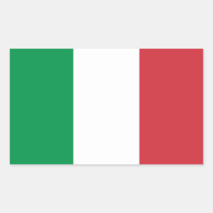 Sticker Rectangulaire Drapeau de l'Italie