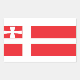 Sticker Rectangulaire Drapeau de l'oblast de Volyn, Ukraine