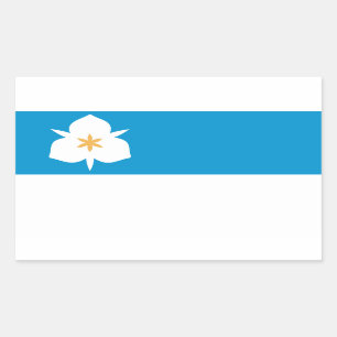 Sticker Rectangulaire Drapeau de Salt Lake City, Utah