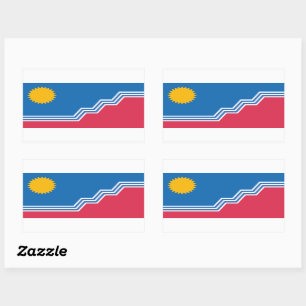 Sticker Rectangulaire Drapeau de Sioux Falls, Dakota du Sud