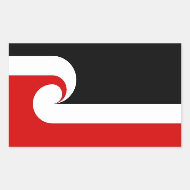Sticker Rectangulaire Drapeau de Tino Rangatiratanga (Devant)